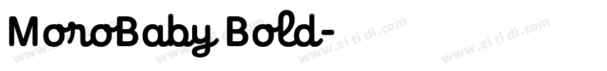 MoroBaby Bold字体转换